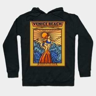 SURFING VENICE BEACH CALIFORNIA QUEENS OF THE SURF Hoodie